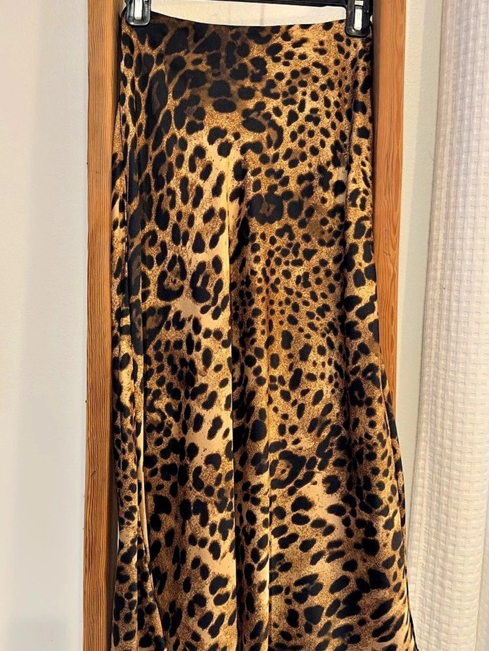 Cotton Candy LA Leopard Midi Skirt in Brown & Black